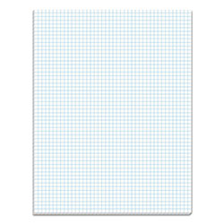 TOPS Quadrille Pads, Quadrille Rule (5 sq/in), 50 White 8.5 x 11 Sheets