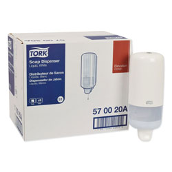 Tork Elevation Liquid Skincare Dispenser, 1 L Bottle; 33 oz Bottle, 4.4 in x 4.5 in x 11.5 in, White