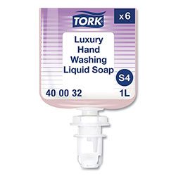 Tork Luxury Liquid Soap, Soft Rose Scent, 1L Refill, 6/Carton