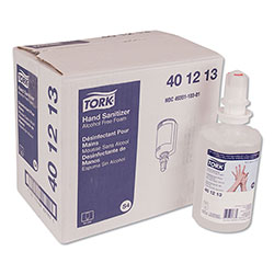 Tork Premium Alcohol-Free Foam Sanitizer, 1 L Bottle, 6/Carton
