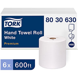 Tork Premium Hand Towel Roll - 1 Ply - 720 Sheets/Roll - 7.80 in Roll Diameter - White - 6 Rolls Per Carton