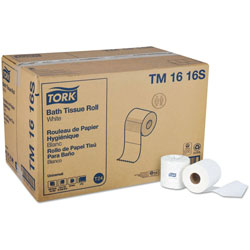 Tork Toilet Paper Roll White T24 - Toilet Paper Roll White T24, Universal, 2-Ply, 96 x 500 sheets, TM1616S