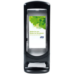 Tork Xpressnap® Stand Napkin Dispenser Black N4 - Xpressnap® Stand Napkin Dispenser Black N4, Upright Design, Signature Range, 24.5 in x 9.25 in x 9.25 in , 6332000