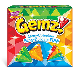 Trend Enterprises Gemz! Three Corner Card Game - 2 to 4 Players