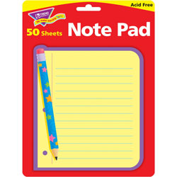 Trend Enterprises Note Paper Note Pad, 5"x5", 50 sheets