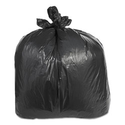 Trinity Low-Density Can Liners, 60 gal, 2.4 mil, 38 in x 58 in, Black, 100/Carton