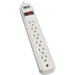 Tripp Lite Power It! Power Strip with 6 Outlets and 15-ft. Cord, White