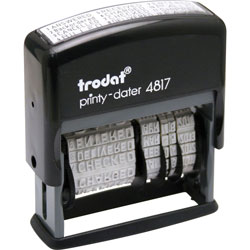 Trodat 12-Message Business Stamp - Black