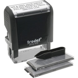 Trodat Do-it-Yourself Stamp - Date Stamp, 0.75 in x 1.88 in, 10000 Impressions, Black
