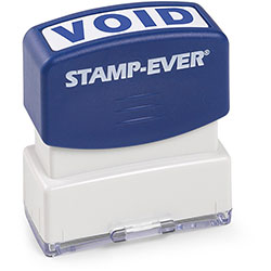 Trodat Pre-inked VOID Stamp - Text Stamp -  inVOID in - 1.69 in Impression Width x 0.56 in Impression Length - 50000 Impression(s) - Blue - TAA Compliant