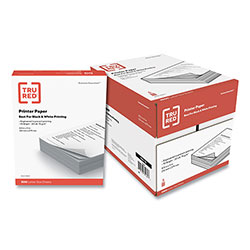TRU RED™ Printer Paper, 92 Bright, 20 lb Bond Weight, 8.5 x 11, 500 Sheets/Ream, 5 Reams/Carton