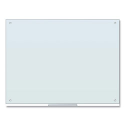 U Brands Glass Dry Erase Board, 48 x 36, White Surface