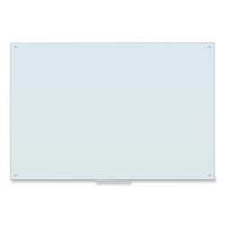 U Brands Glass Dry Erase Board, 70 x 47, White Surface