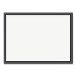 U Brands Magnetic Dry Erase Board with MDF Frame, 24 x 18, White Surface, Black Frame