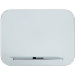 U Brands Magnetic White Glass Dry-Erase Board, 48 in X 36 in - 48 in (4 ft) Width x 36 in (3 ft) Height