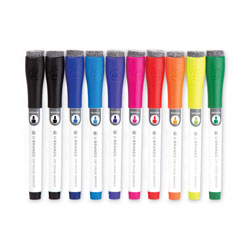 U Brands Medium Point Dry Erase Markers, Medium Chisel Tip, Assorted Colors, 10/Pack