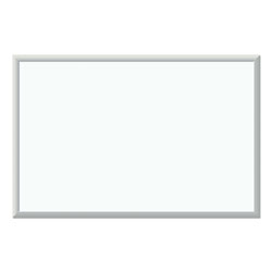 U Brands Melamine Dry Erase Board, 36 x 24, White Surface, Silver Frame