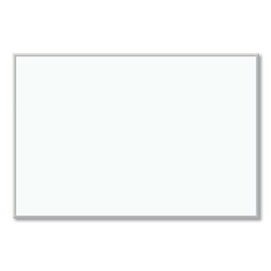 U Brands Melamine Dry Erase Board, 72 x 48, White Surface, Silver Frame