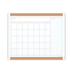 U Brands PINIT Magnetic Dry Erase Calendar with Plastic Frame, 20 x 16, White Surface and Frame