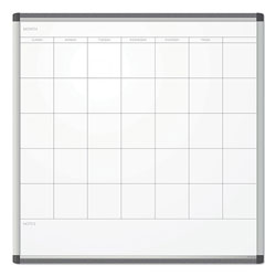 U Brands PINIT Magnetic Dry Erase Undated One Month Calendar, 36 x 36, White
