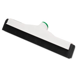 Unger Sanitary Standard Floor Squeegee, 18 in Wide Blade, White Plastic/Black Rubber