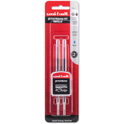 Uni-Ball Jetstream RT Ballpoint Pen Refills, 1 mm, Medium Point, Blue Ink, Non-toxic, Super Ink