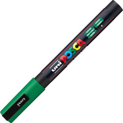 Uni-Ball Posca Paint Marker - Fine Marker Point - Green Water Based, Pigment-based Ink - 6 / Pack