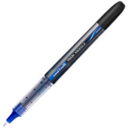 Uni-Ball Rollerball Pen,Soft Grip,Needle Tip,.5mm,Blue Ink