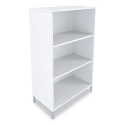Union & Scale™ Essentials Laminate Bookcase, Three-Shelf, 28 x 15 x 45.6, White
