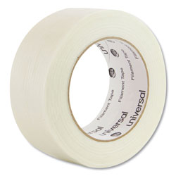 Universal 350# Premium Filament Tape, 3 in Core, 48 mm x 54.8 m, Clear