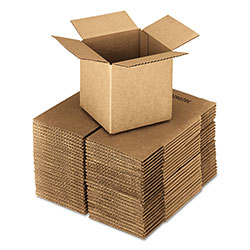 Universal Cubed Fixed-Depth Corrugated Shipping Boxes, Regular Slotted Container (RSC), 24 in x 24 in x 24 in, Brown Kraft, 10/Bundle
