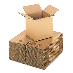 Universal Cubed Fixed-Depth Corrugated Shipping Boxes, Regular Slotted Container (RSC), Medium, 8 in x 8 in x 8 in, Brown Kraft, 25/Bundle