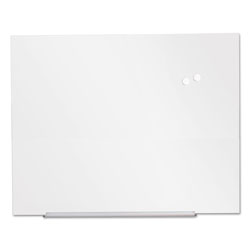 Universal Frameless Magnetic Glass Marker Board, 48 x 36, White Surface