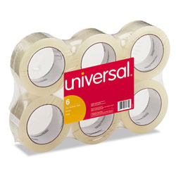 Universal General-Purpose Box Sealing Tape, 3 in Core, 1.88 in x 110 yds, Clear, 6/Pack