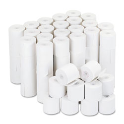 Universal Impact and Inkjet Print Bond Paper Rolls, 0.5 in Core, 2.25 in x 126 ft, White, 100/Carton