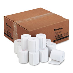 Universal Impact and Inkjet Printing Bond Paper Rolls, 0.5 in Core, 3 in x 165 ft, White, 50/Carton