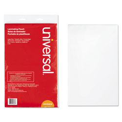Universal Laminating Pouches, 3 mil, 9 in x 14.5 in, Gloss Clear, 25/Pack