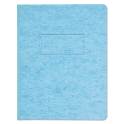 Universal Pressboard Report Cover, Two-Piece Prong Fastener, 3 in Capacity, 8.5 x 11, Light Blue/Light Blue