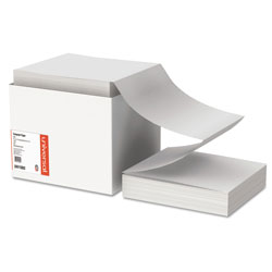 Universal Printout Paper, 1-Part, 0.5 in Standard Perforation, 20 lb Bond Weight, 9.5 x 11, White, 2,400/Carton