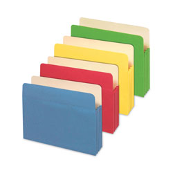 Universal Redrope Expanding File Pockets, 3.5 in Expansion, Letter Size, Assorted Colors, 5/Box