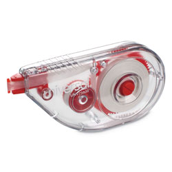 Universal Side-Application Correction Tape, Transparent Gray/Red Applicator, 0.2 in x 393 in, 2/Pack