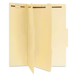 Universal Six-Section Classification Folders, 2 in Expansion, 2 Dividers, 6 Fasteners, Legal Size, Manila Exterior, 15/Box