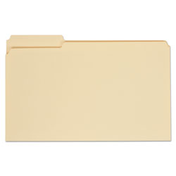 Universal Top Tab File Folders, 1/3-Cut Tabs: Assorted, Legal Size, 0.75 in Expansion, Manila, 100/Box