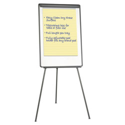 Universal Dry Erase Board with Tripod Easel, 29 x 41, White Surface, Black Frame