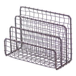 Universal Vintage Wire Mesh File and Letter Sorter, 3 Sections, DL to Legal Size Files, 6.63 in x 2.88 in x 5.13 in, Vintage Bronze