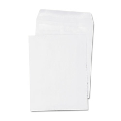 Universal Self-Stick Open End Catalog Envelope, #10 1/2, Square Flap, Self-Adhesive Closure, 9 x 12, White, 100/Box