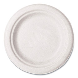 Vegware™ Nourish Molded Fiber Tableware, Plate, 6 in, White, 1,000/Carton
