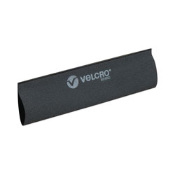 Velcro Mountable Cable Sleeves, 4.75 in X 8 in, Black, 2/Pack