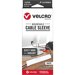 Velcro Mountable Cut-To-Length Cable Sleeves - Cable Sleeve - White