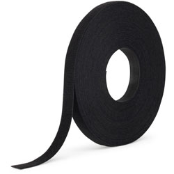 Velcro One Wrap Tie Rolls, 3/4 in x 75', 20/RL, Black